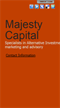 Mobile Screenshot of majestycapital.com
